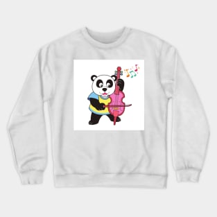 Panda Loves Music Crewneck Sweatshirt